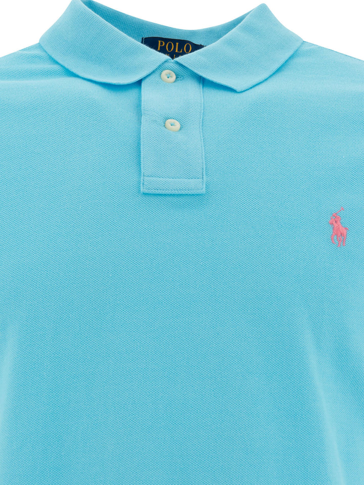 Polo Ralph Lauren Pique Polo Shirt Polo shirts - Light blue | 630325a61b80bbe48cb4e686a315d8b61a5064d8