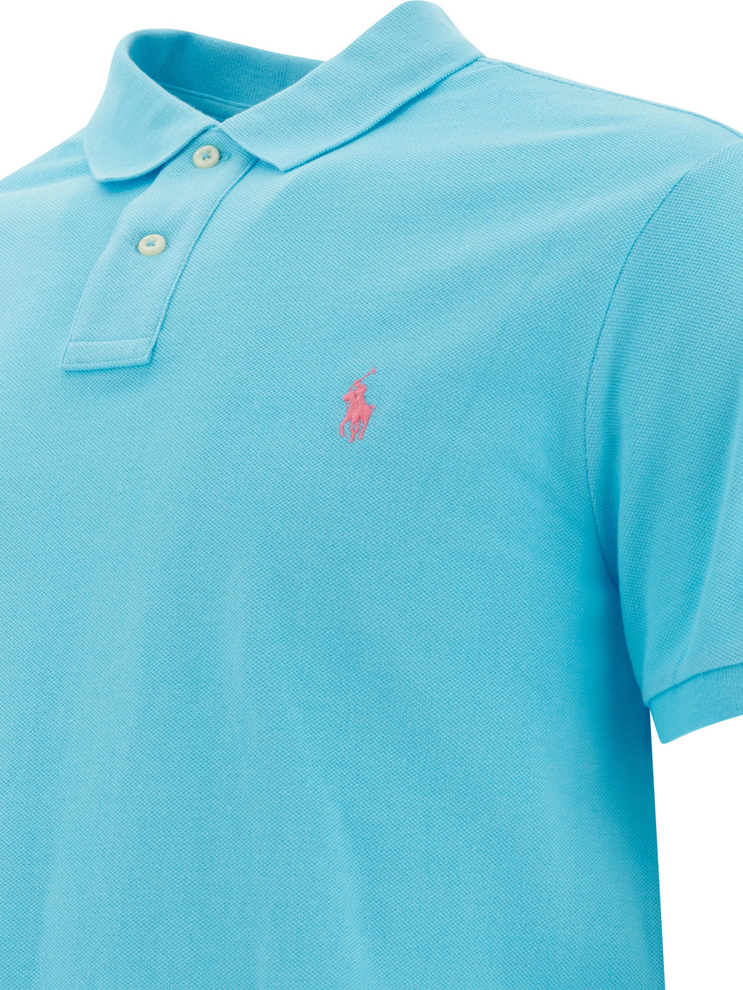 Polo Ralph Lauren Pique Polo Shirt Polo shirts - Light blue | e40ffff46699d2d0b37b9a77ca7f1f25e36cc305