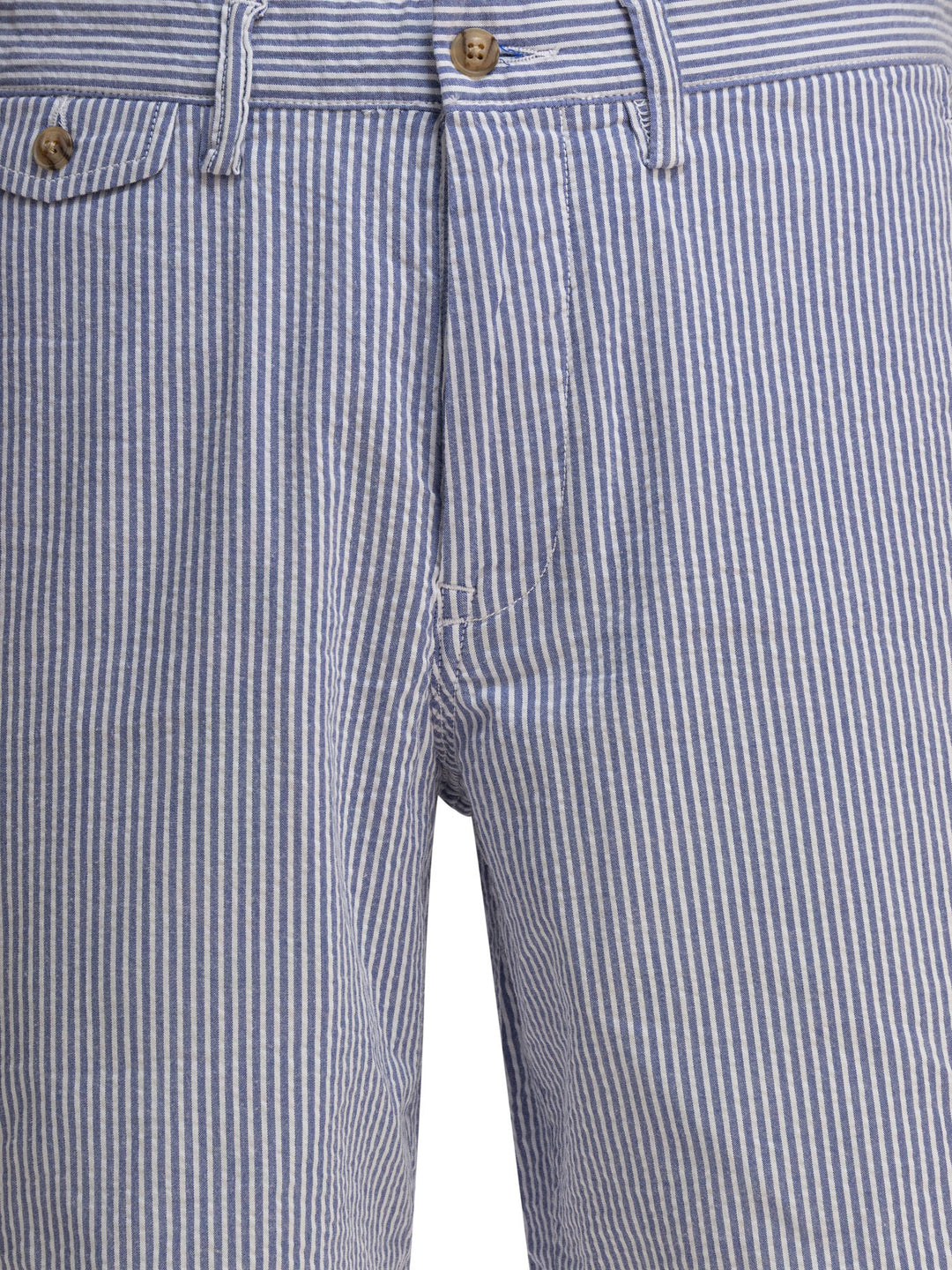 Polo Ralph Lauren Straigh-Fit Stretch Seersucker Shorts - Blue | 92eb19f7c3c3da16f1c5e95b9c5b2dd5b618acbb