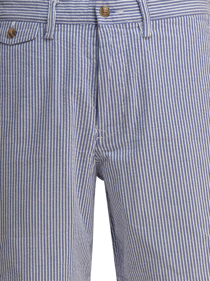 Polo Ralph Lauren Straigh-Fit Stretch Seersucker Shorts - Blue | 92eb19f7c3c3da16f1c5e95b9c5b2dd5b618acbb