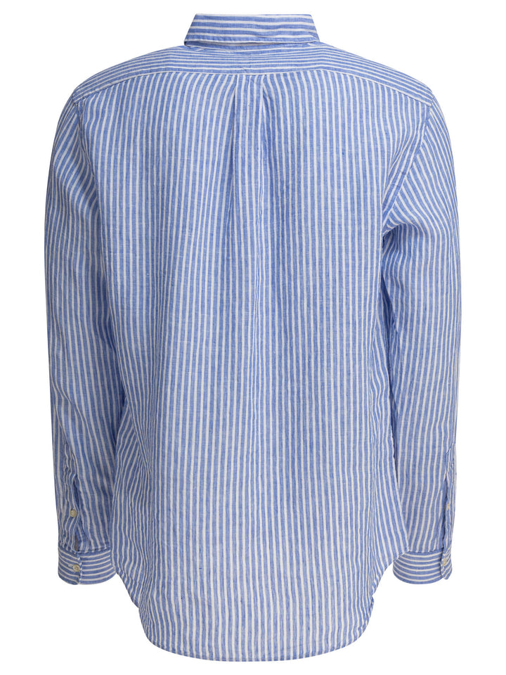 Polo Ralph Lauren Striped Linen Shirt Shirts - Blue | 34a5181dc4641cd6c123eb5343491082da247e4c