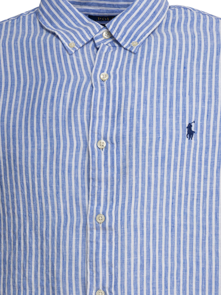 Polo Ralph Lauren Striped Linen Shirt Shirts - Blue | 5c745efaf8e29af7c88d72fab69925df75db6660