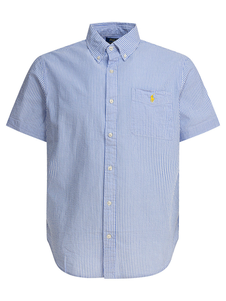 Polo Ralph Lauren Seersucker Shirt Shirts - Light blue | d537d7fa10486c3e0f641617d7ad62d17bcb7cd8
