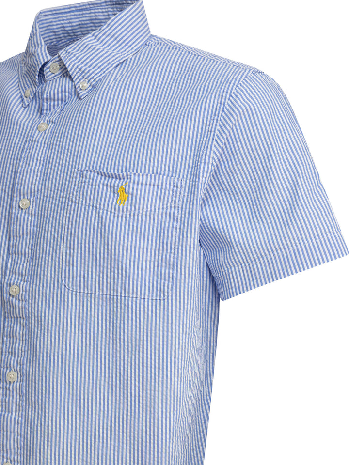 Polo Ralph Lauren Seersucker Shirt Shirts - Light blue | 85ab124b1bf447394ab70e7e746349e38a9565fe