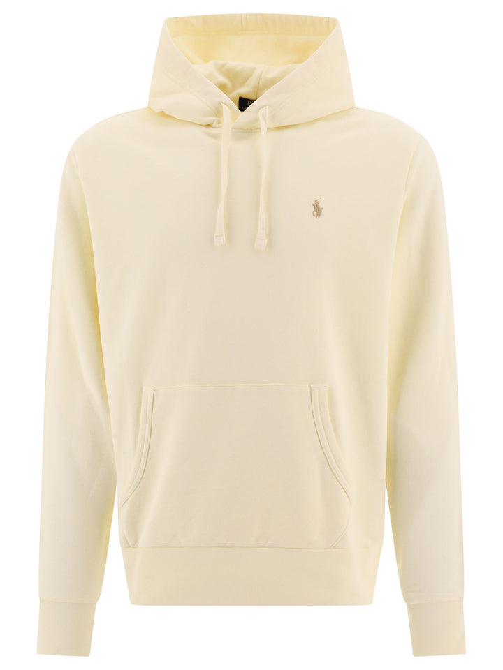 Polo Ralph Lauren Cotton Loopback Hoodie Sweatshirts - Beige | 46005df216a686dcd6adef92a453ac290ea2f070