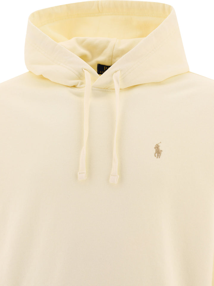 Polo Ralph Lauren Cotton Loopback Hoodie Sweatshirts - Beige | fc3efd5020fd31ca3cb321dce19e68bb0f5f9a5d