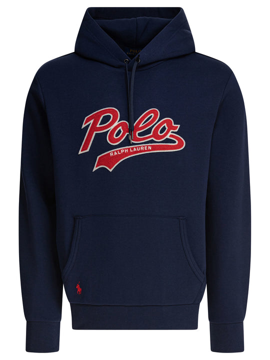 Hoodie With Logo Sweatshirts Blue