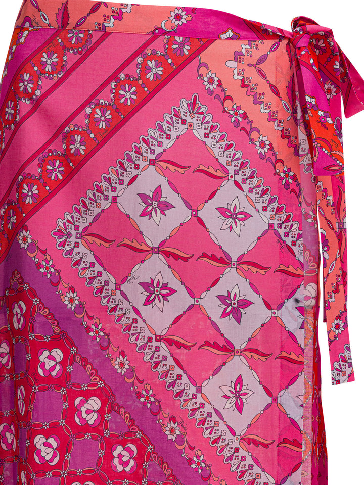 Pucci Festa Print Skirt Swimwear - Pink | 4df6e0a137260a14f406ec3de7f169853aec5109