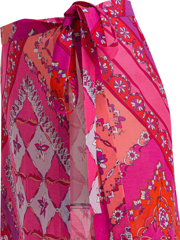 Pucci Festa Print Skirt Swimwear - Pink | e459406feb3d139cf26f2d2658a7df9f9b351e25