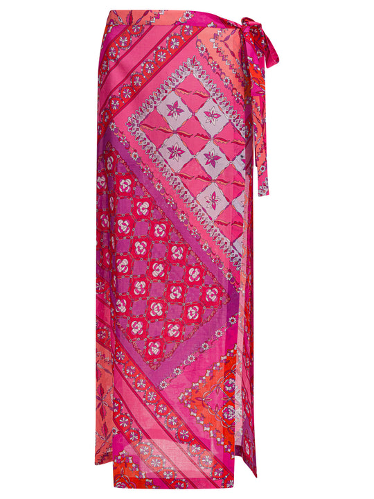 Festa Print Skirt Swimwear Pink