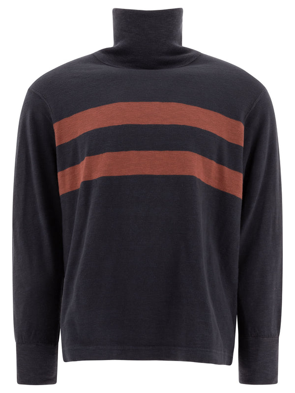 Cotton Turtleneck Sweater Knitwear Blue