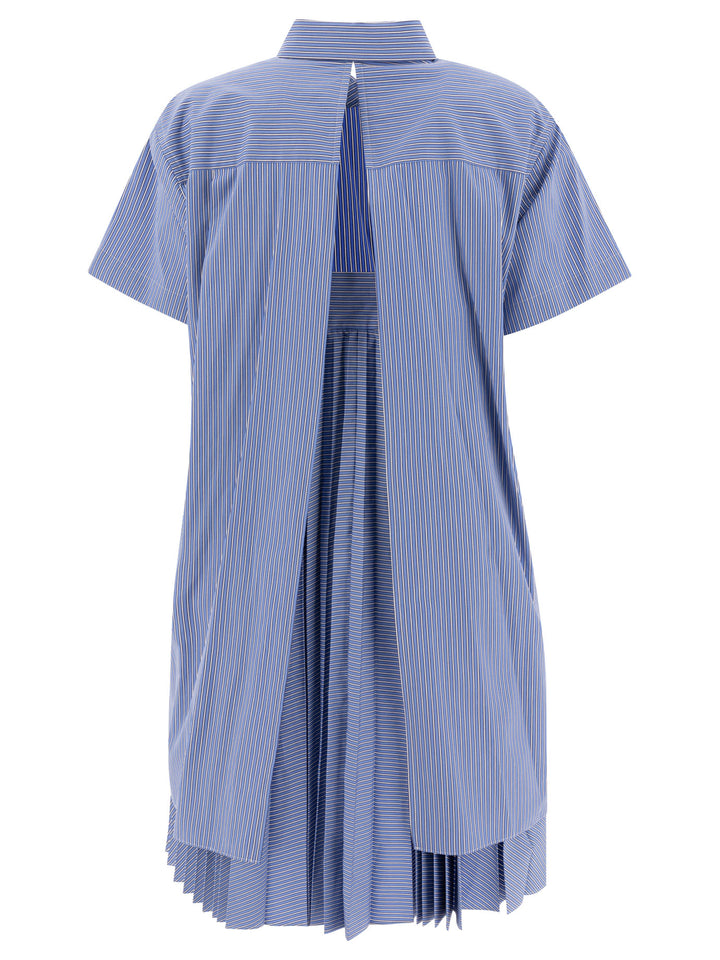 Sacai Shirt Dress Dresses - Blue | b90ff5736cada80b5f06f8e79927a168066a194a