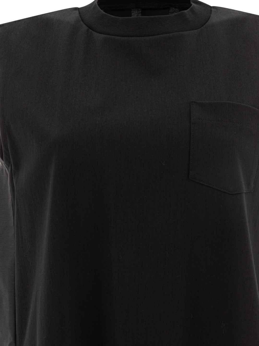 Sacai Cotton Dress Dresses - Black | 442b5d46034773111246cbc567a3cbe05258b7f1