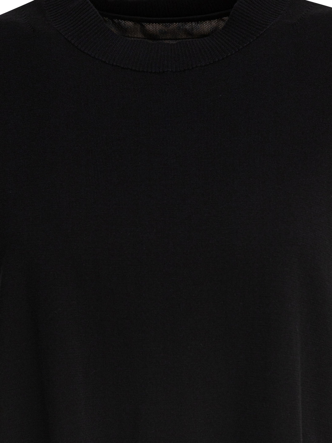 Sacai Leopard Print Top Tops - Black | 7c96350f007393635ecb3454d881923b9d9eb70d