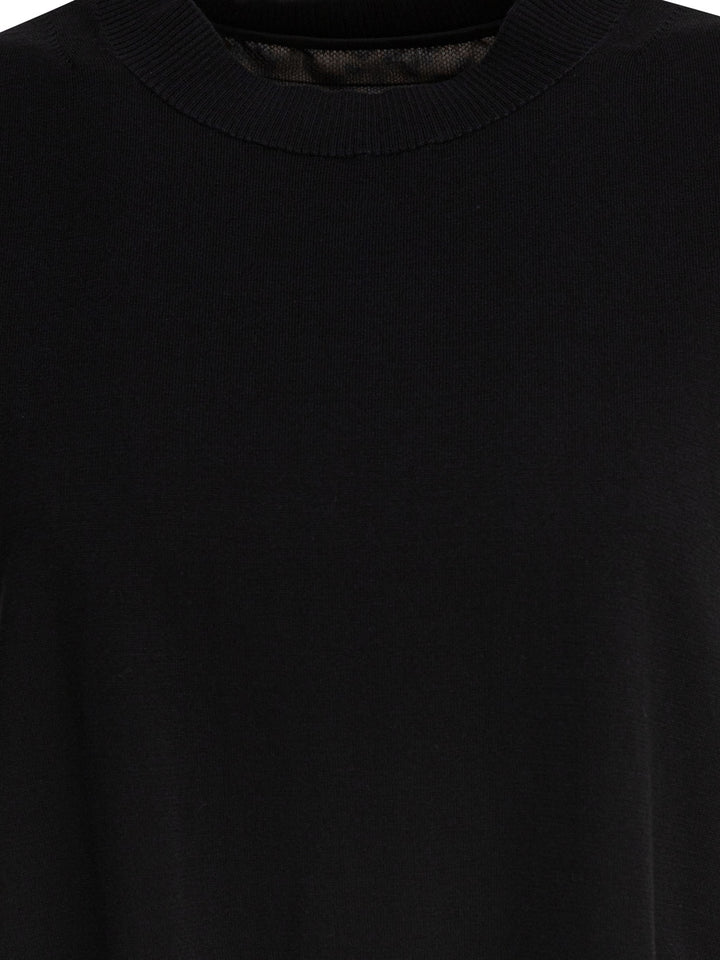 Sacai Leopard Print Top Tops - Black | 7c96350f007393635ecb3454d881923b9d9eb70d