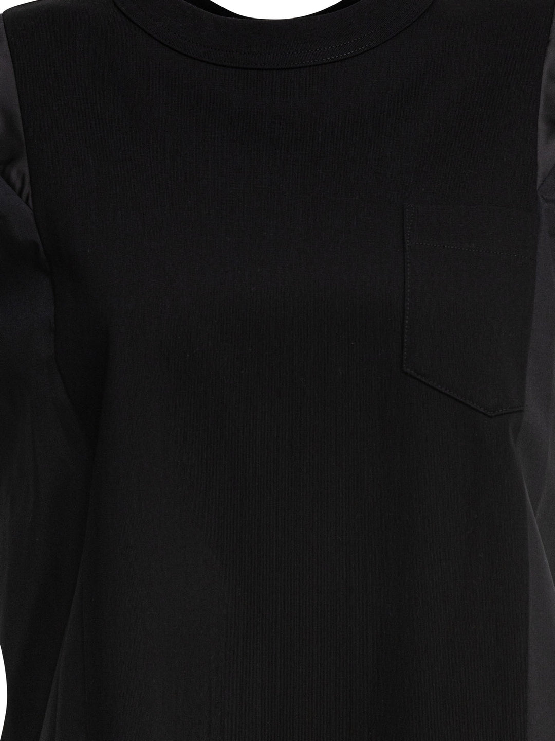 Sacai Cotton Jersey Dress Dresses - Black | 303ade6e27f7c468a581c7e0618faad218b4e000