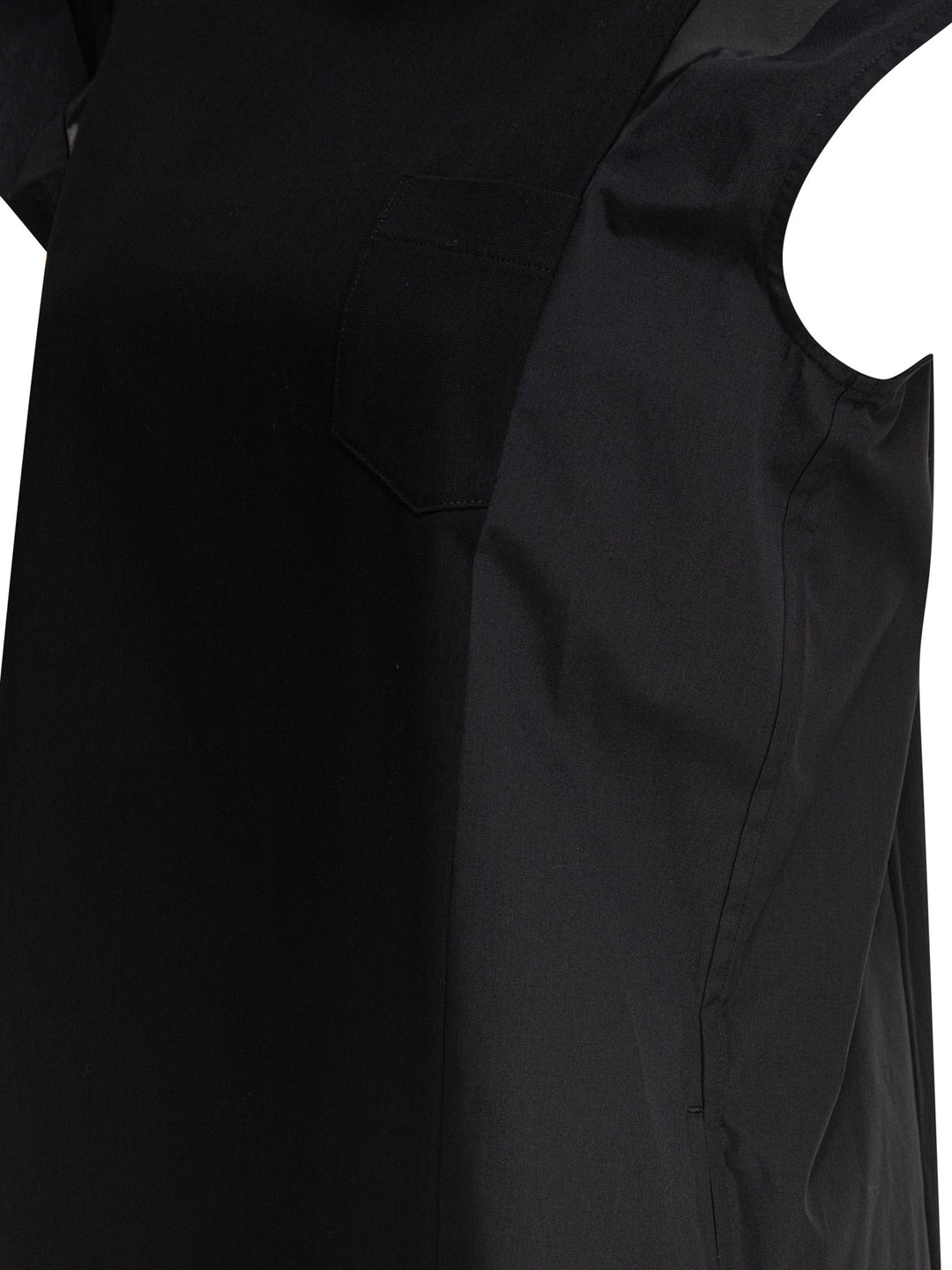 Sacai Cotton Jersey Dress Dresses - Black | 7bfea44af60407f5e52be5fd1fbc3de8ed7199ec