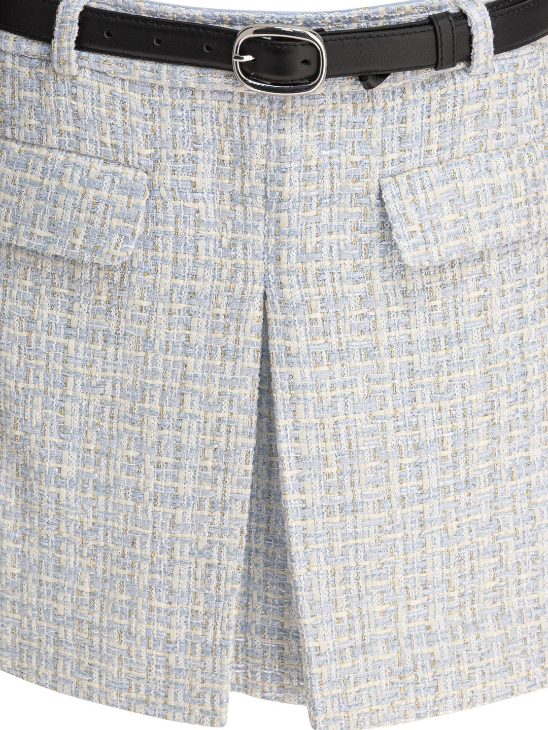 Self-Portrait Belted Miniskirt Skirts - Blue | 0709b2832dc544d10202f49d2f3a0c347fb36854