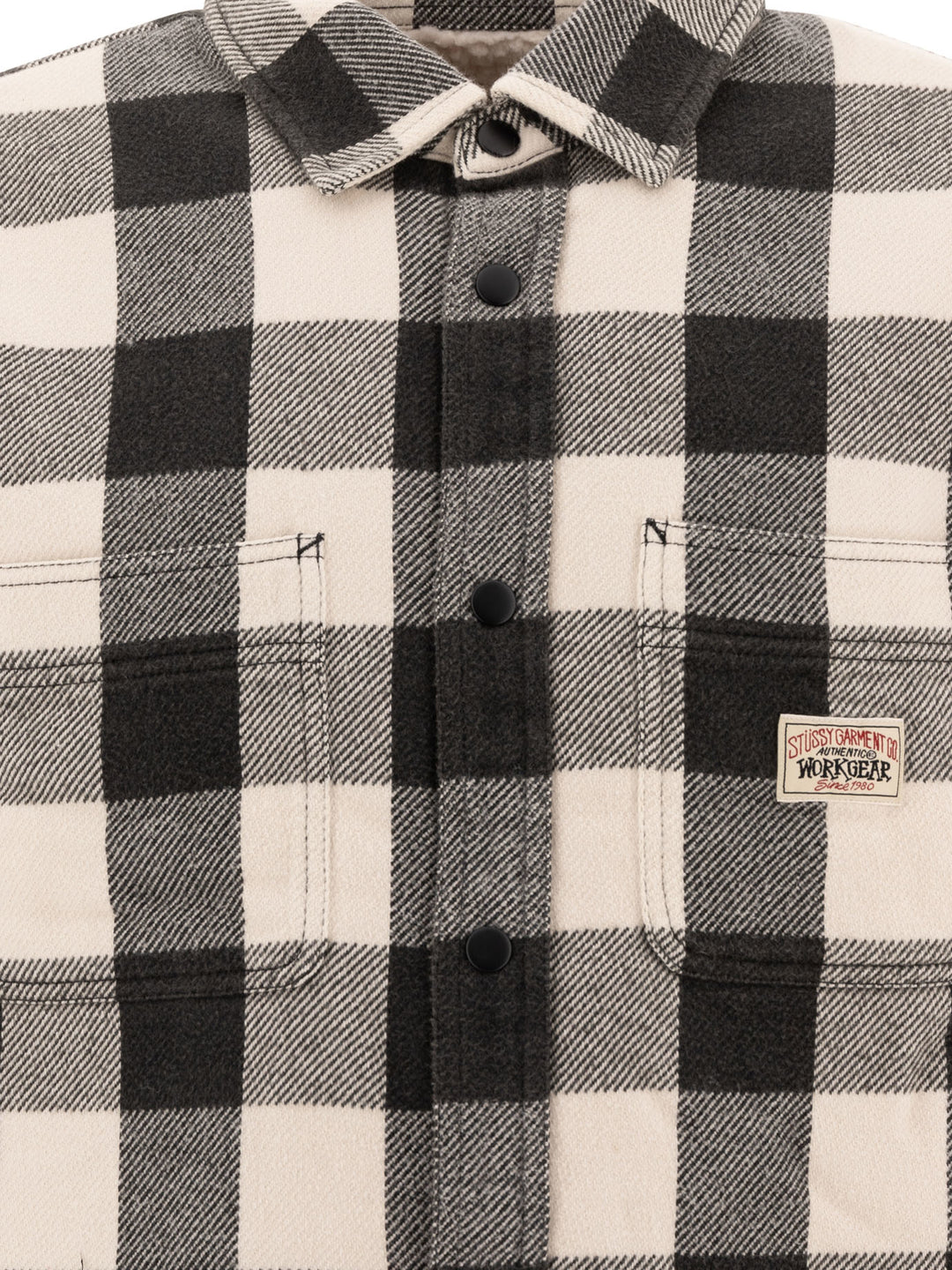 StüSsy Check Jackets and Coats - Black | 25cd22869bdb218118a5a8d17665f74c7a510c45