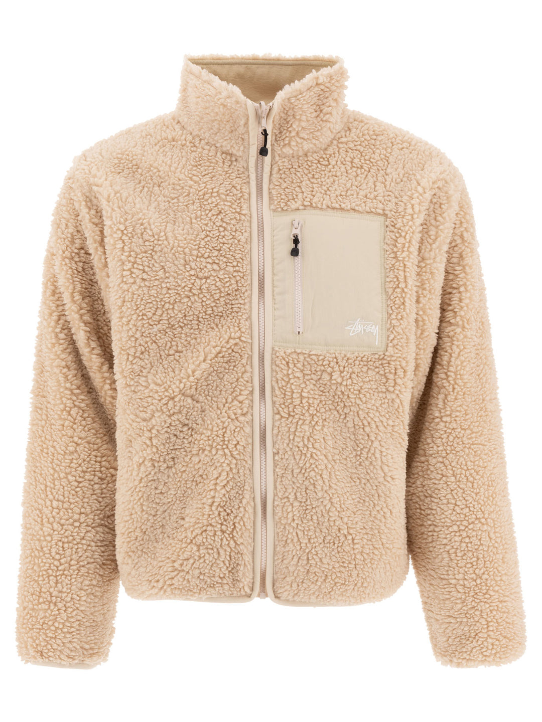 StüSsy Sherpa Jackets and Coats - Beige | f3bbb704f079e67998f5b555d6cc40a34e1015b8