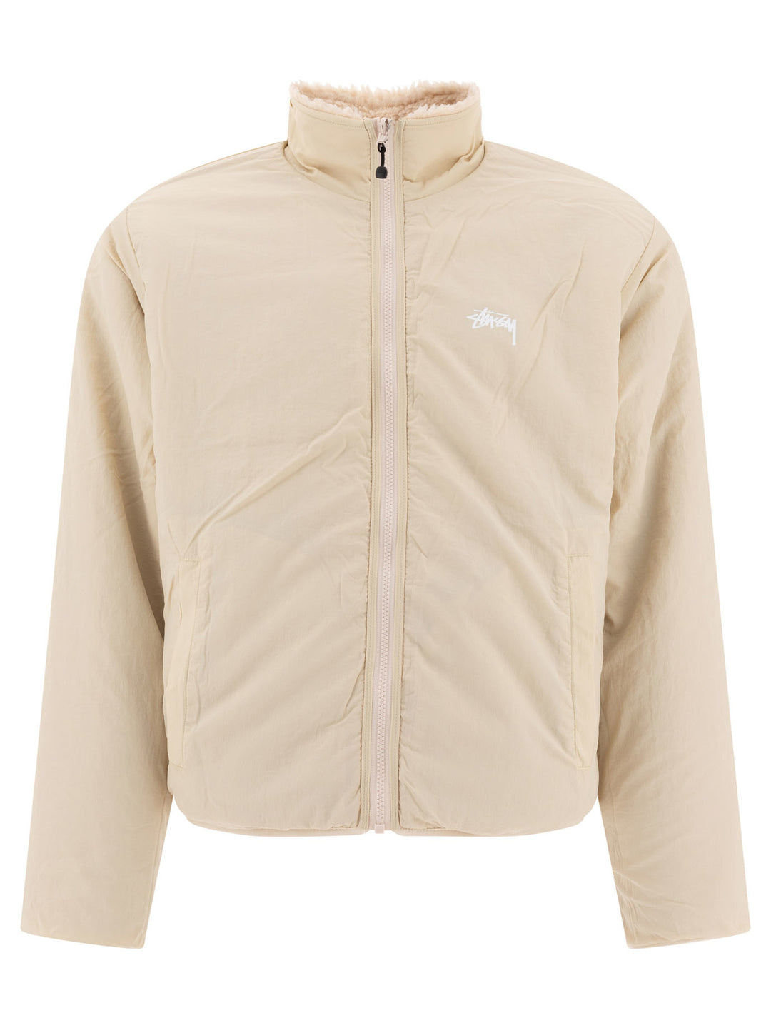 StüSsy Sherpa Jackets and Coats - Beige | f1aa1eb4cd2be1b1547c96df3688ffb7149120aa