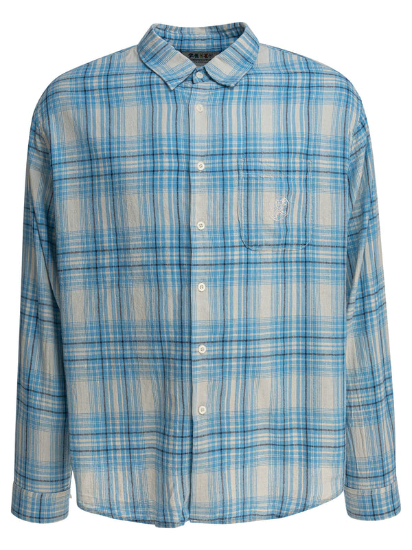 Check Shirt Shirts Light Blue