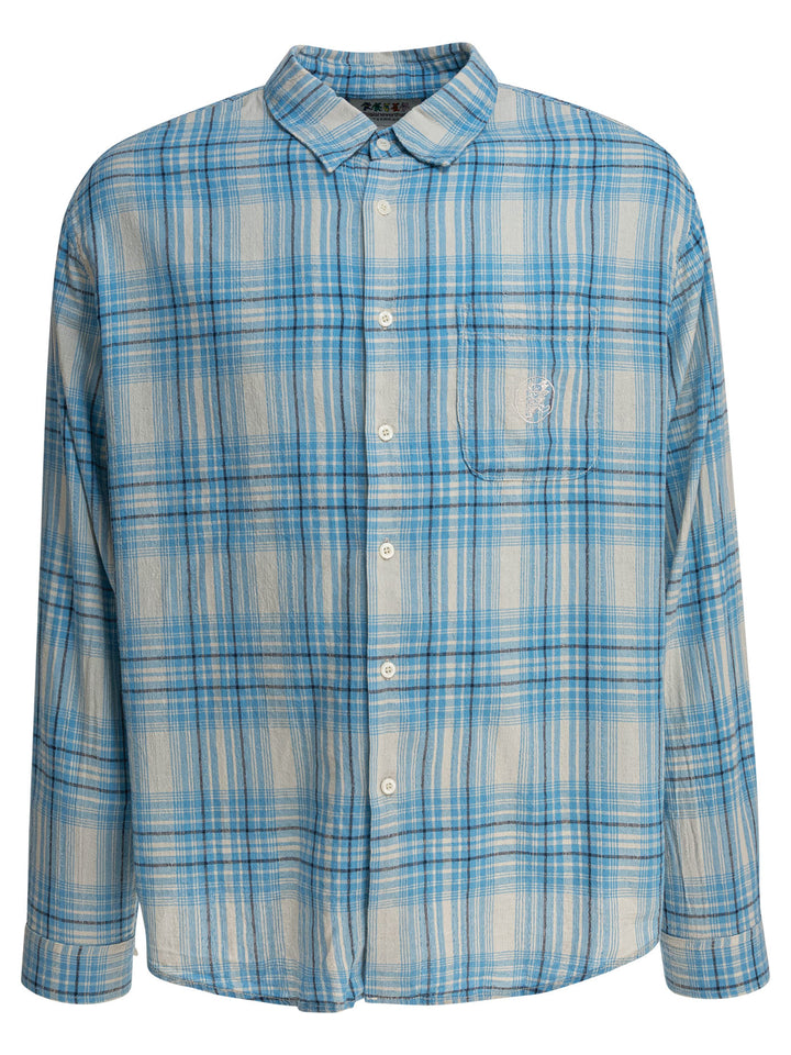 Thisisneverthat® Check Shirt Shirts - Light blue | 22038ac86f366ed317121e3545c424b9805520d0