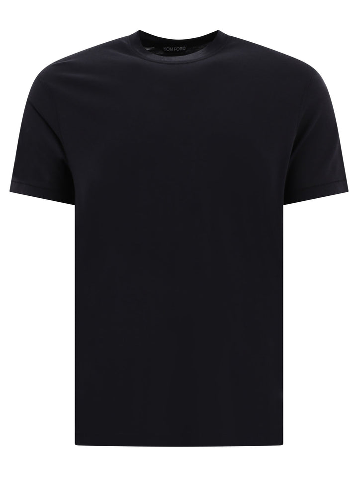 Tom Ford Cotton Lyocell T-Shirt T-shirts - Black | fa3dede55e6aafa9e22201623b50ca4d425d283a