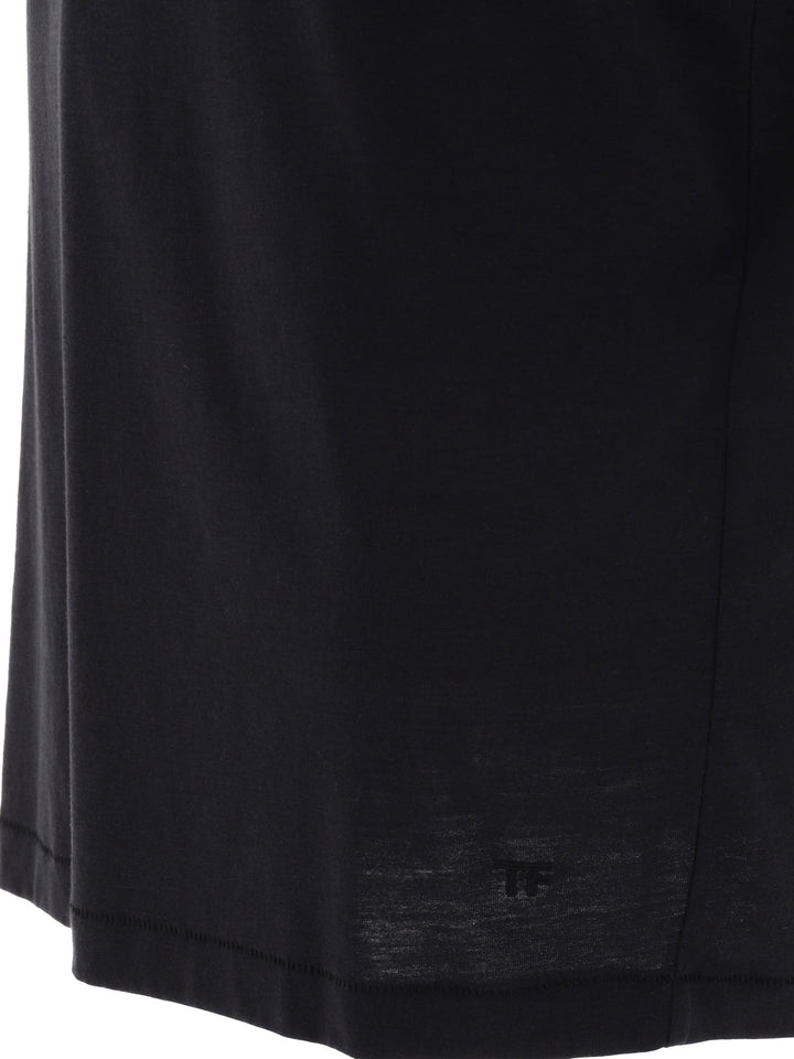 Tom Ford Cotton Lyocell T-Shirt T-shirts - Black | f4ea34813c2dc9d0fadcf7c7b5a888936753e4ce