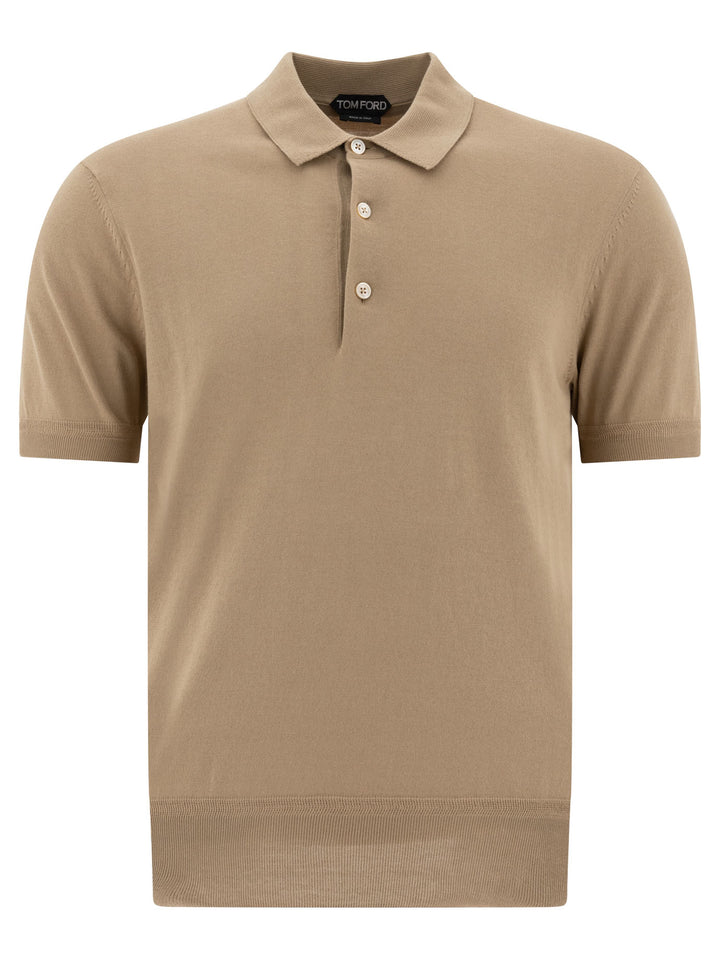 Tom Ford Cashmere And Silk Polo Shirt Polo shirts - Beige | a64d085ba6b9aefdf318b1957605e9762db80935