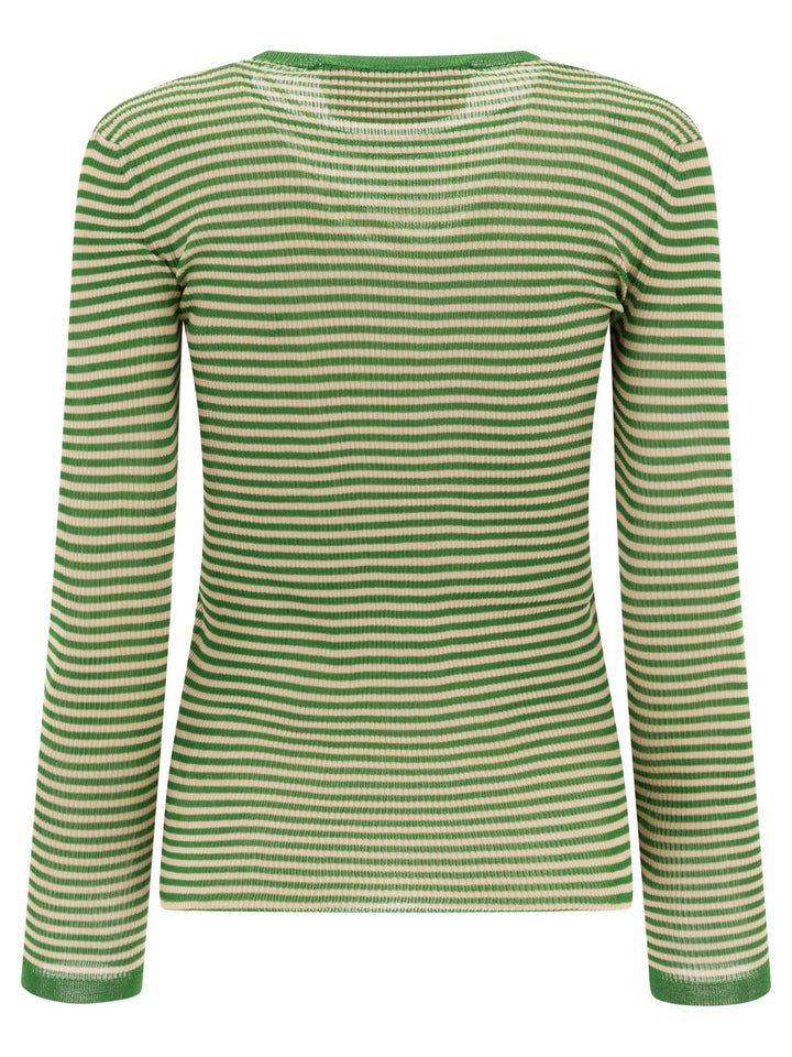 Valentino Silk Crewneck T-Shirt T-shirts - Green | c210af3fe94ea8b80adb4ef4cc89a5b6823e0727