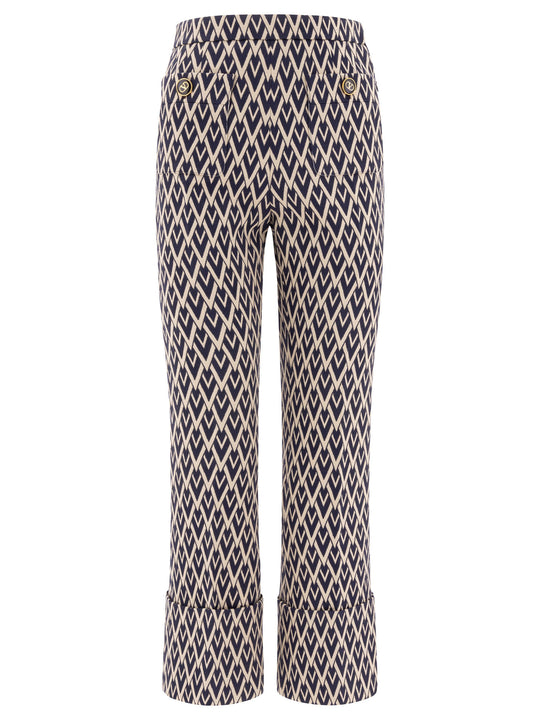 Wool Pants Trousers Blue