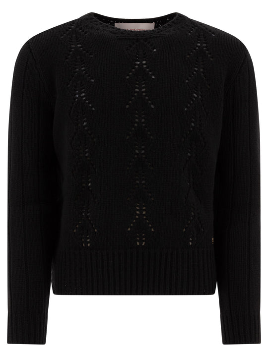 Virgin Wool Crewneck Sweater Knitwear Black