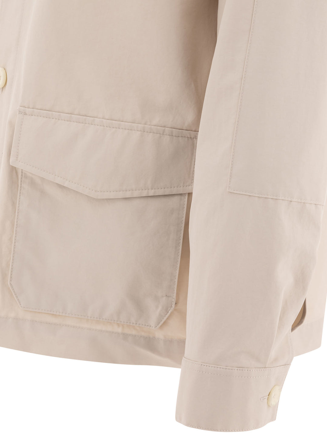 Vince Cotton Blend Utility Jacket Jackets and Coats - Beige | 87c74c6b2b9e3a80534265caae5b03900f5cced2