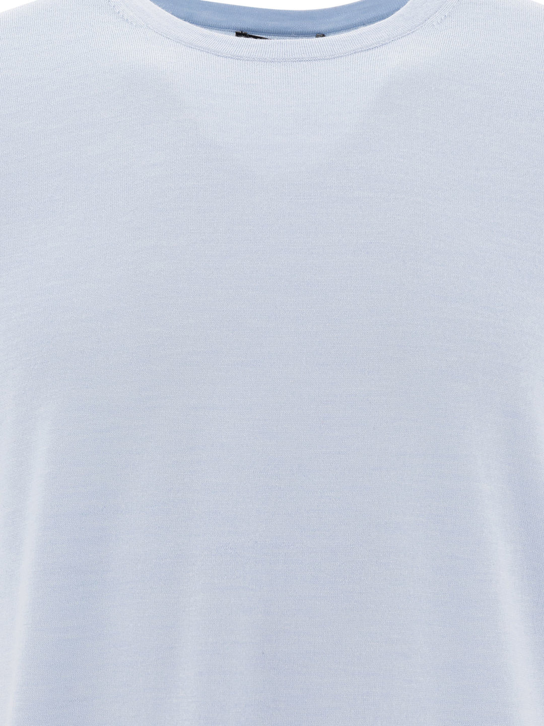 Vince Short-Sleeved Sweater Knitwear - Light blue | ff760dbaf95fcd9e6a8c9f3a8a4ff47c5d492cf2