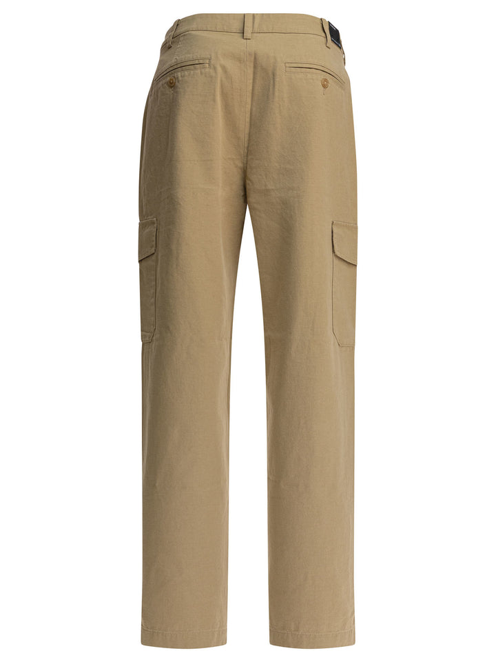 Vince Cotton And Linen Cargo Trousers - Beige | 568b9cce712655311225bb2cdfe537f0f20a499e