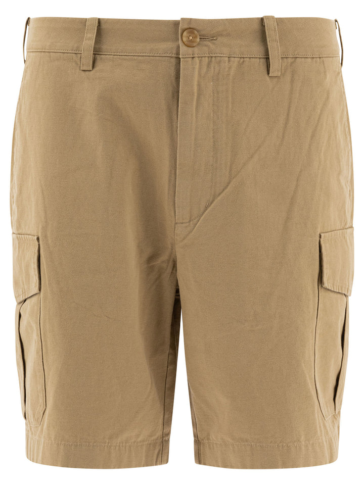 Vince Cotton And Linen Cargo Shorts - Beige | d39049f6aacbf4e6a4200c375784f58103e61a70