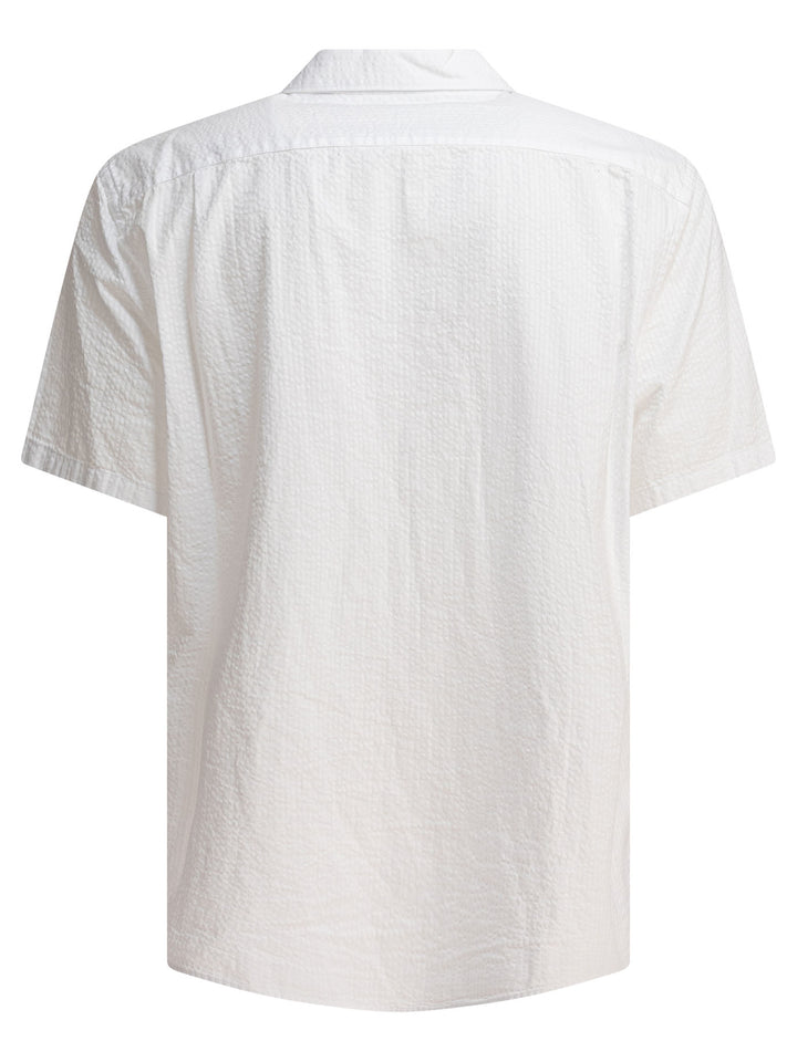 Vince Seersucker Shirt Shirts - White | 936f6bdaf098ea149f38e908606bfca1c9f4b02c