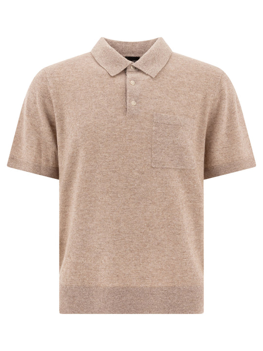 Linen, Wool And Chashmere Polo Shirt Polo Shirts Beige