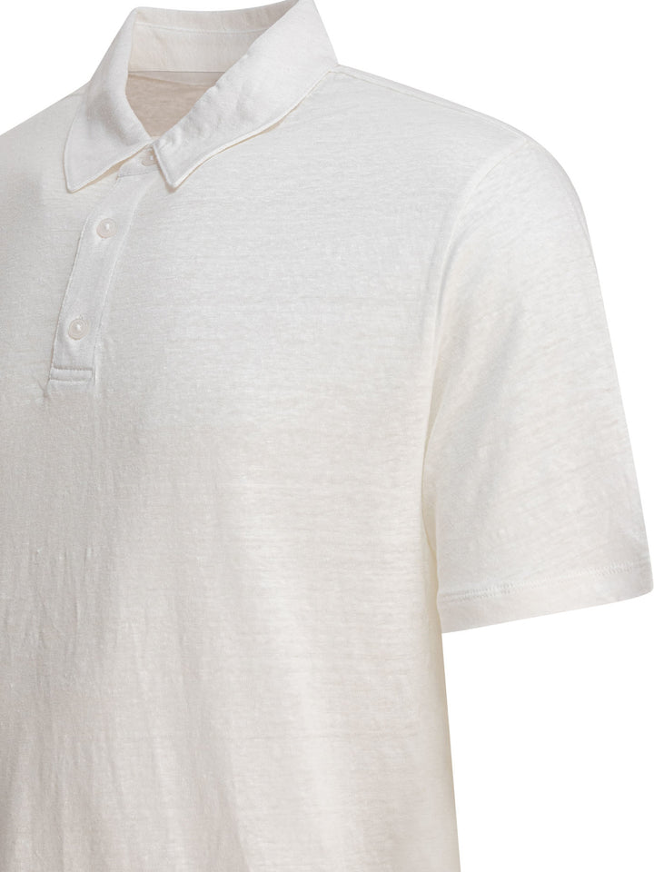 Vince Linen Polo Shirt Polo shirts - White | 685bd0a5a9ad4dc165002727ef0bc09a28b7e7d0