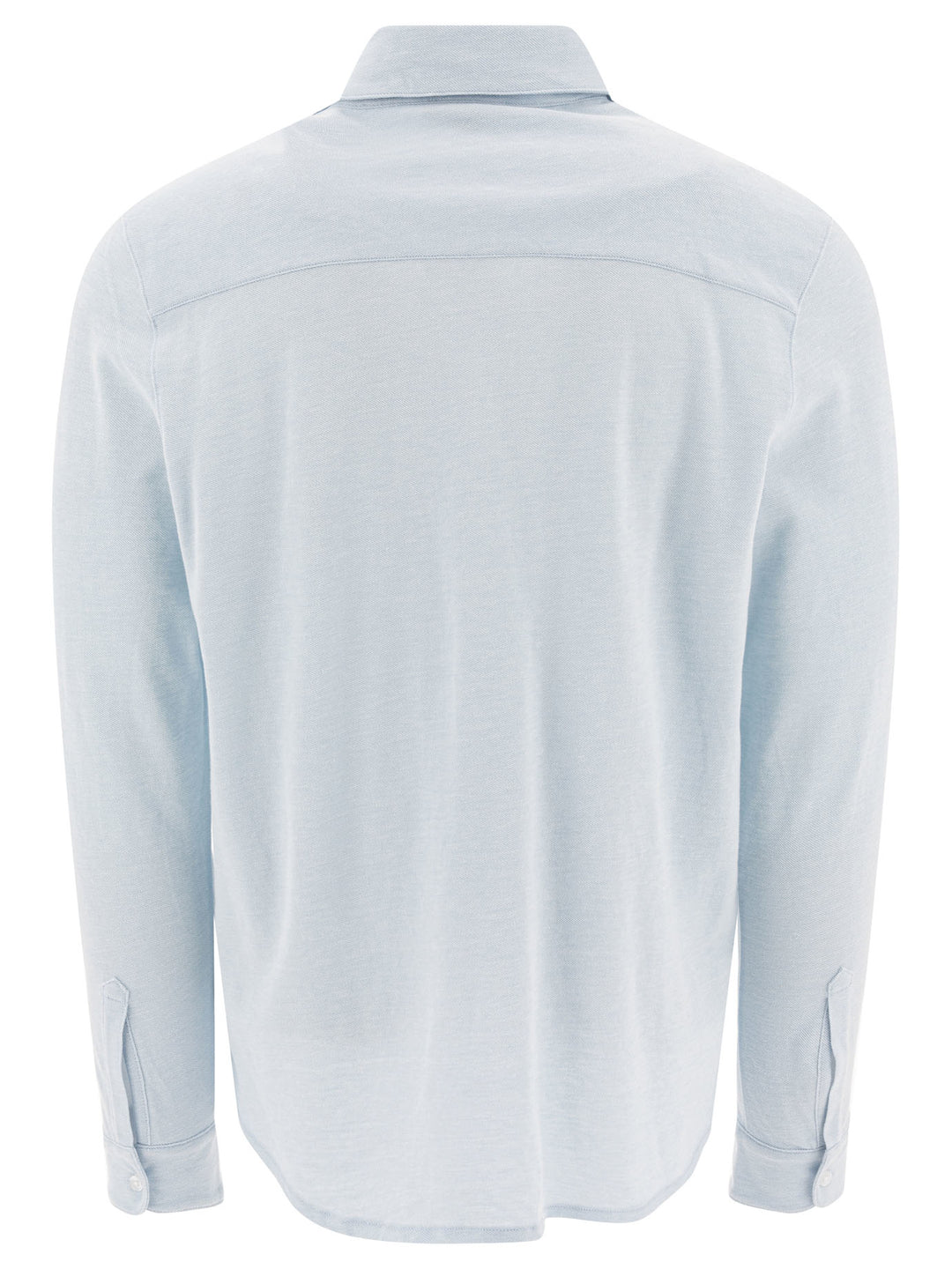 Vince Cotton Pique Shirt Shirts - Light blue | e734a26de2c5f638638a22dd17dda6b28cd1d427