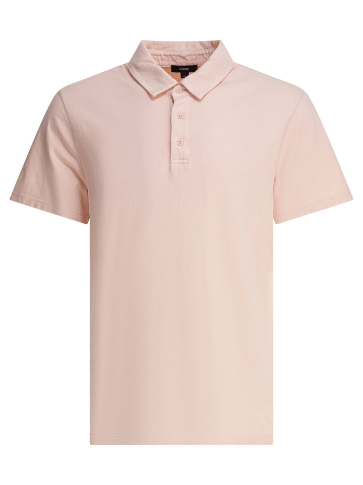 Vince Cotton Polo Shirt Polo shirts - Pink | 6542bd38ce132632ff3c9407017084279b370ca7