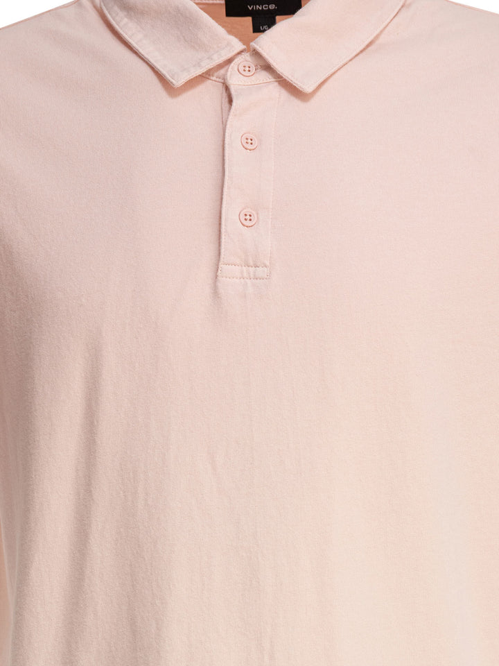 Vince Cotton Polo Shirt Polo shirts - Pink | 743f24e6da9ff79944dd1bd381b9f0a89330c8ed