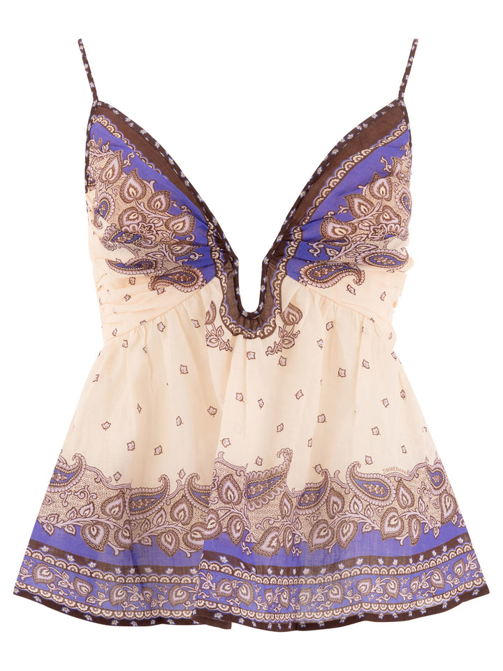 Zimmermann Maxine Tops - Purple | 114b10be5e991b6c5542549bd4061fad0ea29fd7