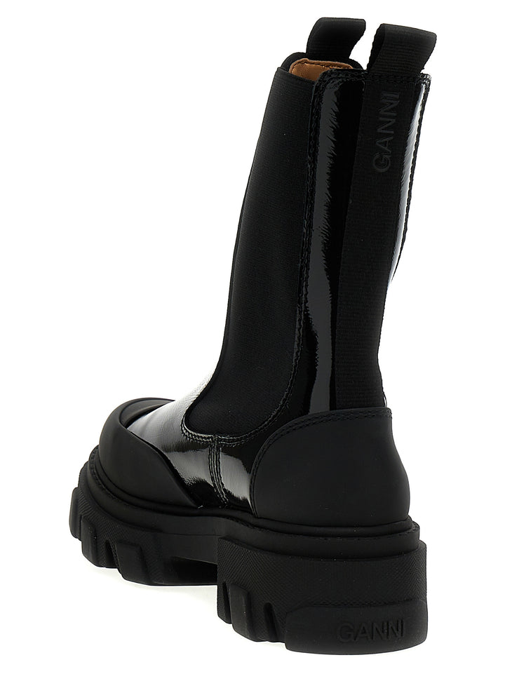 Shiny Ankle Boots Boots, Ankle Boots Black