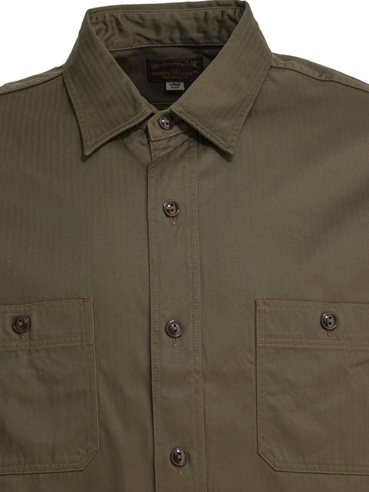 Buzz Rickson'S  Shirts - Green | b7b6b3ab9e252083aeee59d2f1b18515c17aa0ab