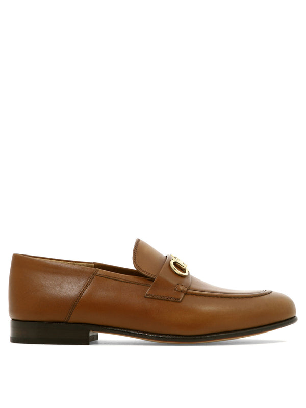 Leather Loafers Loafers & Slippers Brown