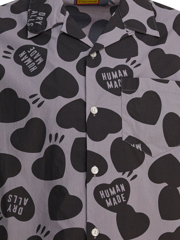 Human Made Heart Vacation Shirts - Grey | 45be52dea26ce44c2b11cff9fd1bfa8bc9838c39
