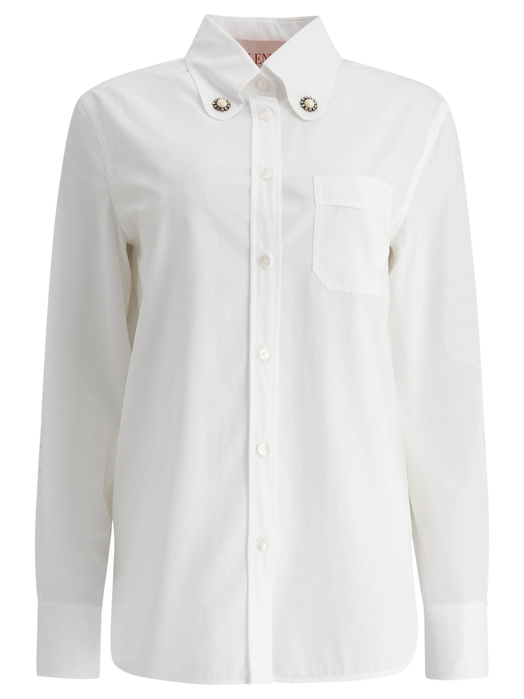 Valentino Cotton Poplin Shirt Shirts - White | 317d9bea5bac8bfadf44c7e4328b34eea59d6f14