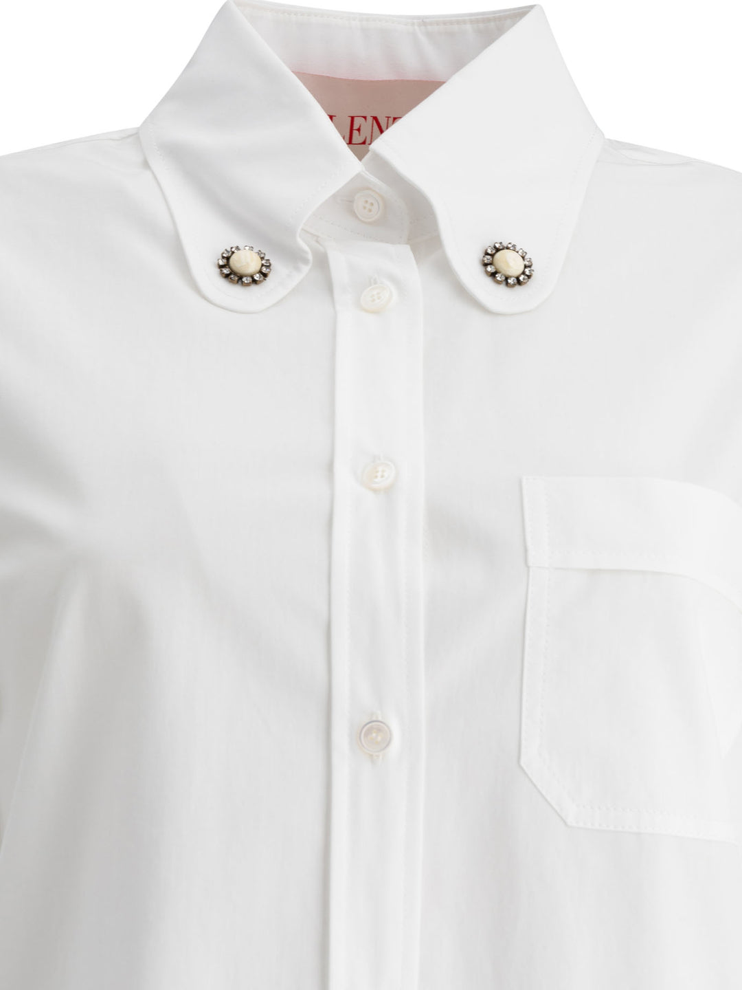 Valentino Cotton Poplin Shirt Shirts - White | cd36403e32c18ae956115d926ab456f130741c0f